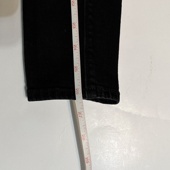 Hudson Size 25 Womens Jeans Natalie Skinny Mid Rise Black Denim 25x26 - Picture 7 of 10